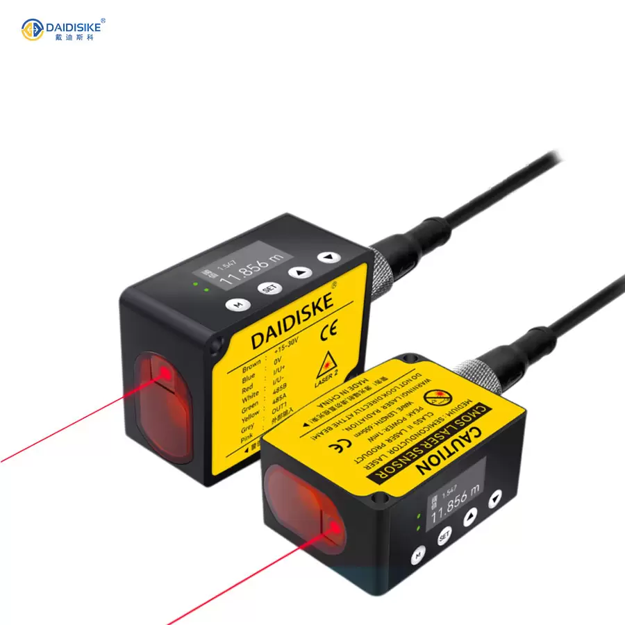 DDK-F100 series long-distance high-precision laser displacement distance sensor TOF photoelectric switch 0-50m 1mm resolution